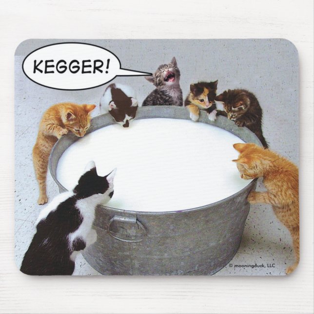 Alfombrilla De Ratón Gato Kegger Mousepad (Frente)