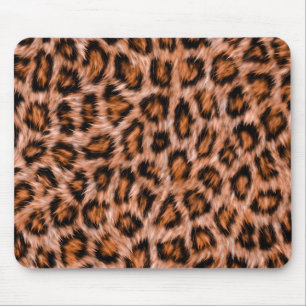 Alfombrilla De Ratón Gato Leopardo Jaguar Patrón Pelaje Marrón