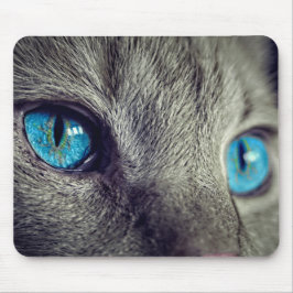 Alfombrilla De Ratón Gato lindo con ojos azules Almohadilla de ratón