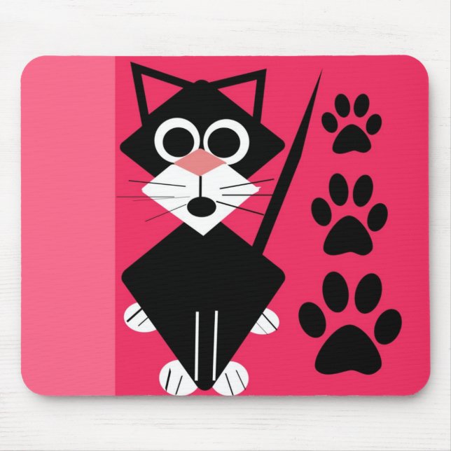 Alfombrilla De Ratón Gato lindo Mousepad (Frente)