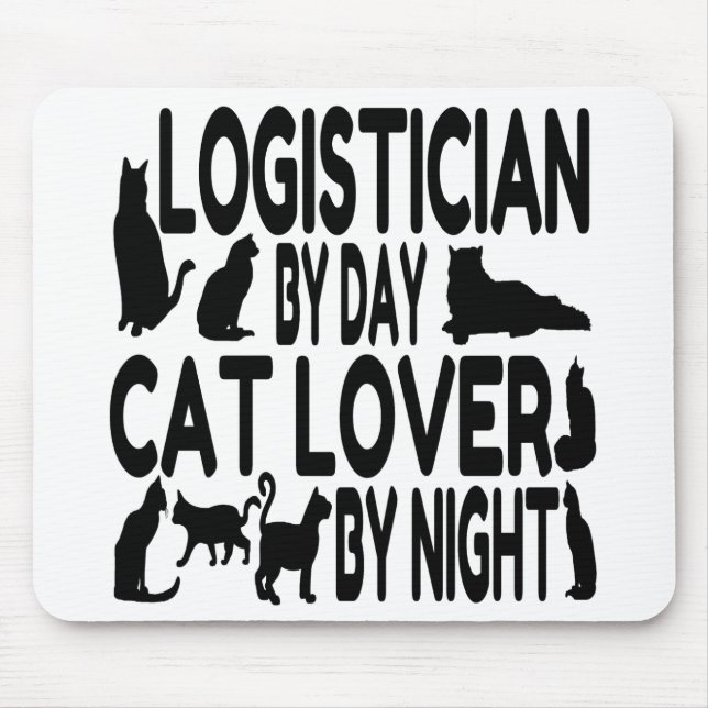 Alfombrilla De Ratón Gato Lover Logisticista (Frente)