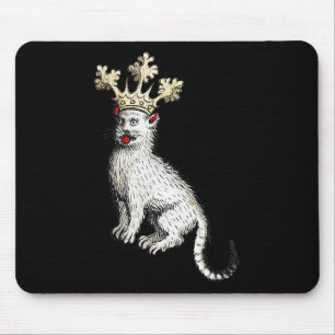 Alfombrilla De Ratón Gato medieval Rey Antiguo Edad Media Alemania