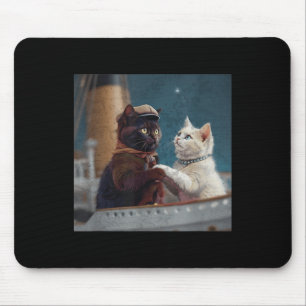 Alfombrilla De Ratón Gato Meme Divertido Película Titanic Hombres Barco