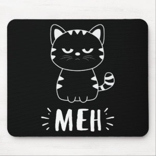 Alfombrilla De Ratón Gato Meowy Amantes A Las Mujeres Chicas Meh Cat -
