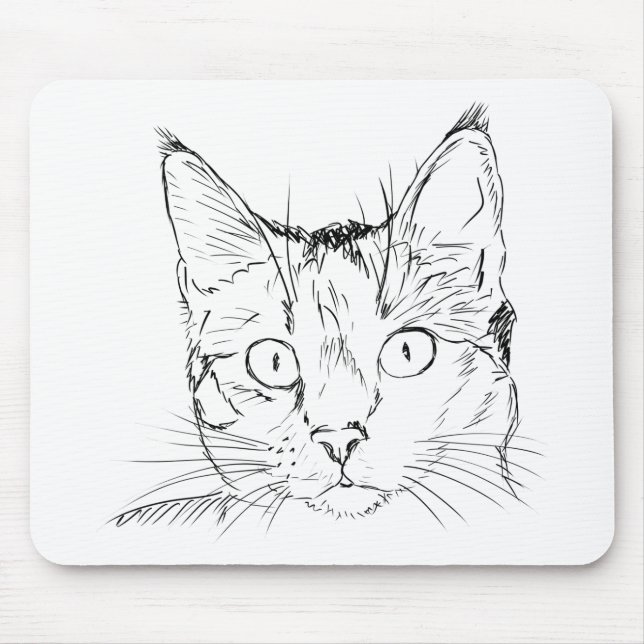 Alfombrilla De Ratón Gato mimoso (Frente)