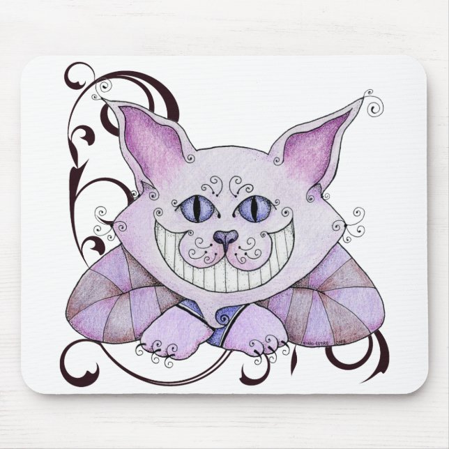 Alfombrilla De Ratón Gato Mousepad de Cheshire (Frente)