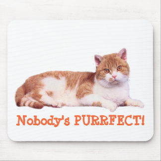 Alfombrilla De Ratón Gato nadie Purrfect Mousepad