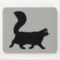 Gato negro andando | Guay Kitty con cola suave