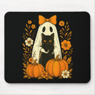 Alfombrilla De Ratón Gato negro fantasma lindo Halloween calabaza Groov