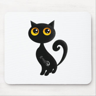 Alfombrilla De Ratón Gato negro lindo