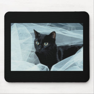 Alfombrilla De Ratón Gato negro Mousepad