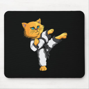 Alfombrilla De Ratón Gato Ninja Karate Martial Arts Taekwondo propietar