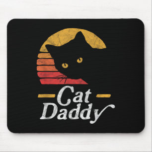 Alfombrilla De Ratón Gato Papi Vintage Ochties Estilo Gato Distancia Re