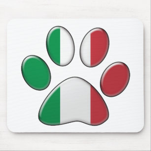 Alfombrilla De Ratón Gato patriótico italiano