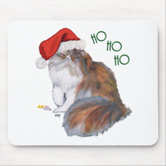 Alfombrilla De Ratón Gato Persa Calico Navidad