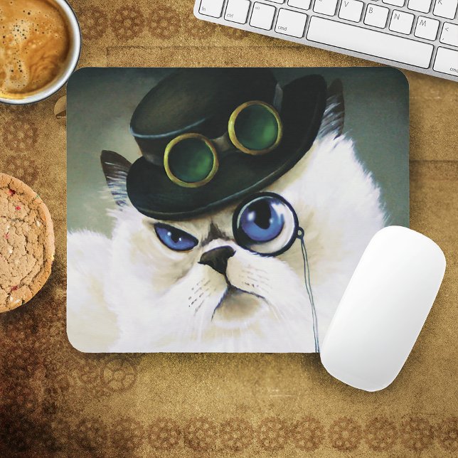 Alfombrilla De Ratón Gato persa Steampunk (Subido por el creador)