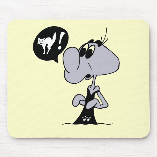 alfombrilla de ratón gato personaje BIBI (Frente)
