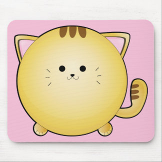 Alfombrilla De Ratón Gato Personalizado kawaii en rosa