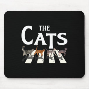 Alfombrilla De Ratón Gato Rock Música Graciosa Gato Amante Regalos Para