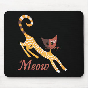Alfombrilla De Ratón Gato rojo gracioso