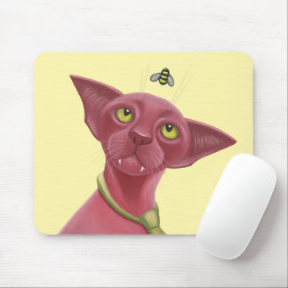 Alfombrilla De Ratón Gato rosa