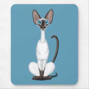 Alfombrilla De Ratón Gato siamés