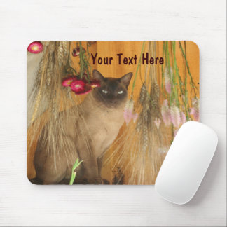 Alfombrilla De Ratón Gato siamés posando fotografía animal Mousepad #3