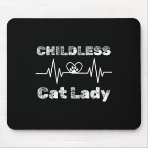 Alfombrilla De Ratón Gato sin hijos Lady Graciosa Gato Lover 5