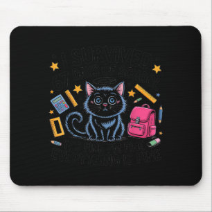 Alfombrilla De Ratón Gato sobreviví 67 días de maestros estudiantes de