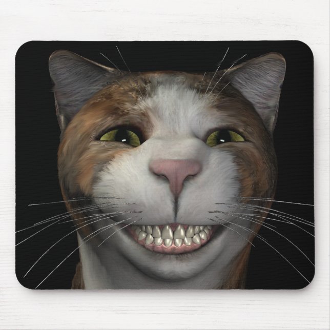 Alfombrilla De Ratón Gato sonriente (Frente)