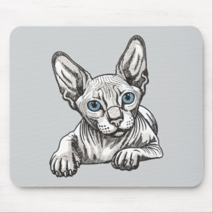 Alfombrilla De Ratón Gato Sphynx sin pelo