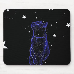 Alfombrilla De Ratón Gato Stargazing Mousepad