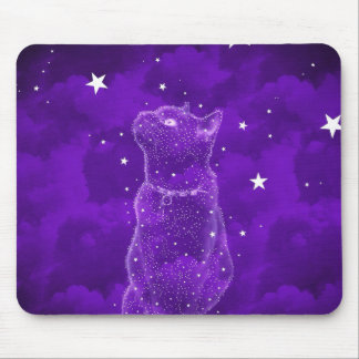 Alfombrilla De Ratón Gato Stargazing Mousepad