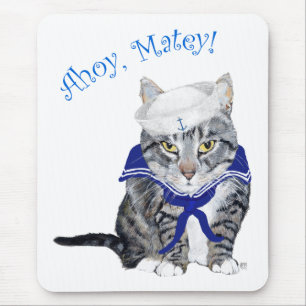 Alfombrilla De Ratón Gato Tabby Marinero