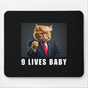 Alfombrilla De Ratón Gato Trump 9 Vidas Por Trump 2024 Victoria Ganador