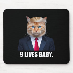 Alfombrilla De Ratón Gato Trump 9 Vidas Por Trump 2024 Victoria Ganar G
