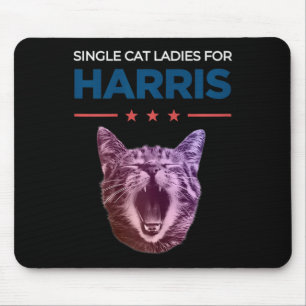Alfombrilla De Ratón Gato Único Para Harris 2024 Political