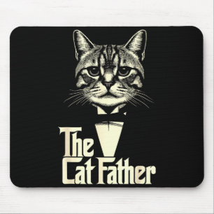 Alfombrilla De Ratón Gato vintage padre papá vida gato papá feliz día d