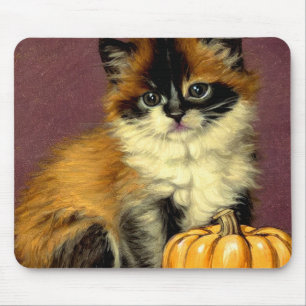 Alfombrilla De Ratón Gato Vintage Ragdoll Halloween