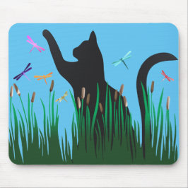 Alfombrilla De Ratón Gato y dragones