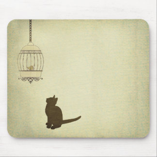 Alfombrilla De Ratón Gato y jaula