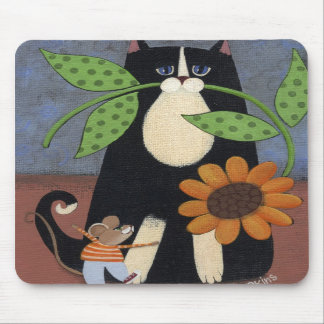 Alfombrilla De Ratón Gato y Mousepad
