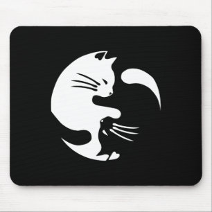 Alfombrilla De Ratón Gato Yin Yang Paz Amo Idea de Regalo Interconectad