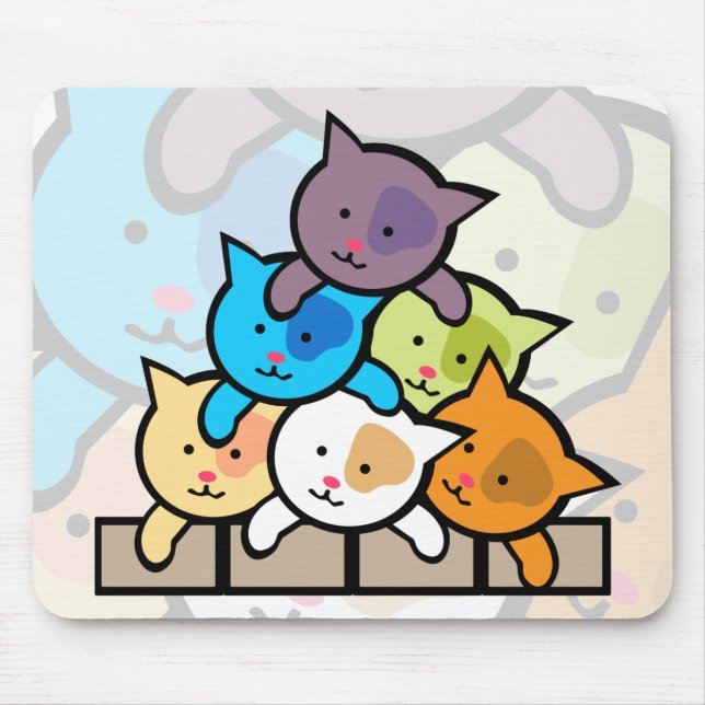 Alfombrilla De Ratón Gatos (Frente)