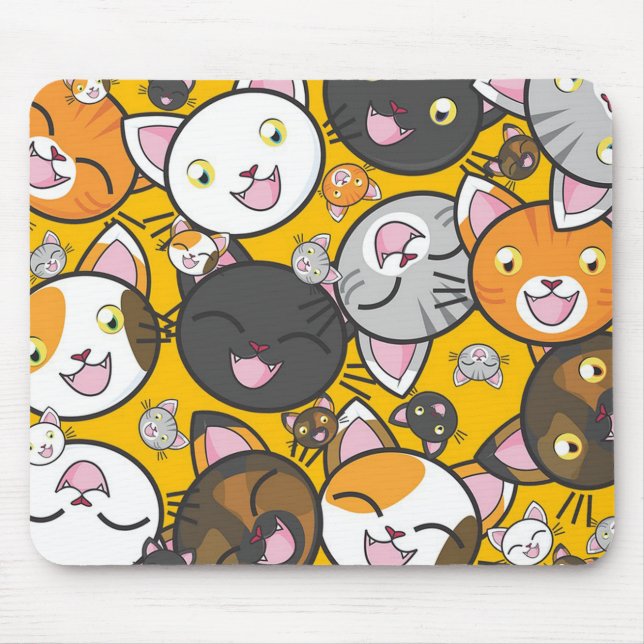 Alfombrilla De Ratón Gatos (Frente)