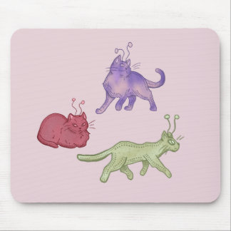 Alfombrilla De Ratón Gatos alienígenas Caprichoso Gato Espacial Diverti