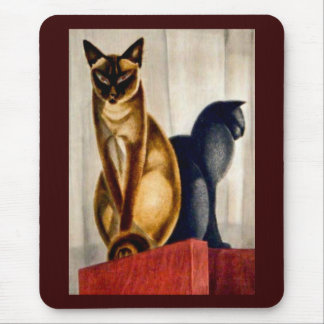 Alfombrilla De Ratón Gatos Art Deco
