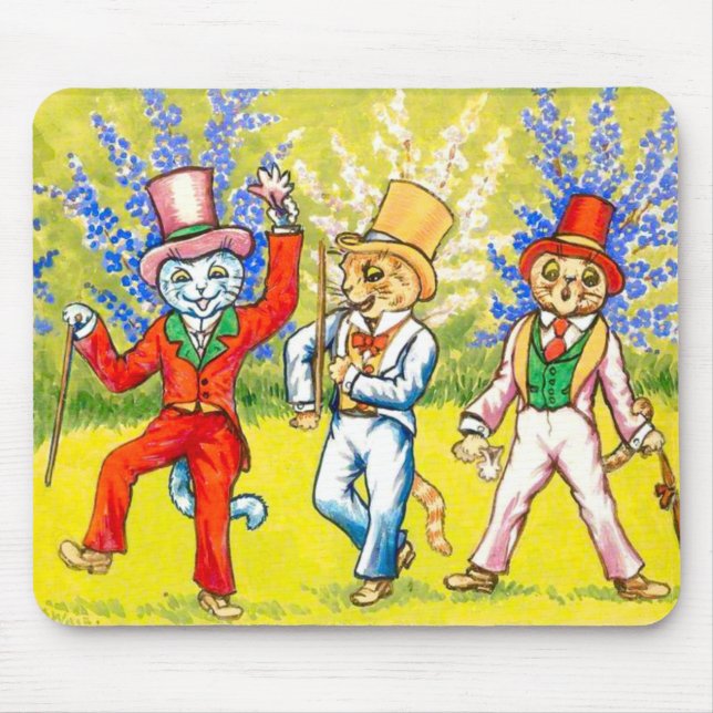 Alfombrilla De Ratón Gatos bailando (Frente)