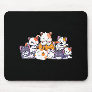 Alfombrilla De Ratón Gatos bonitos Anime Kawaii Japonés Otaku Neko Gift