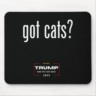 Alfombrilla De Ratón Gatos comiendo gatos de perros - Trump hace que la